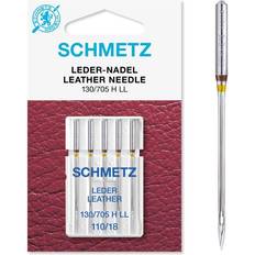 Sewing Machines Schmetz Sewing Machine Leather Needles 130/705 HLL 110/18 5-pack