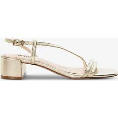 Gold - Women Heeled Sandals Dune London Women's Ladies Maryanna Block Heeled Sandals Gold