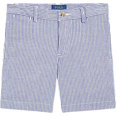 Stripes Trousers Polo Ralph Lauren Kid's Stretch Cotton Seersucker Short - Blue