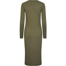 Pieces Kylie Midi Dress - Deep Lichen Green