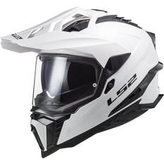 LS2 MX701 Explorer Solid Motocross Helmet, white, for Men