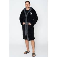 Black Robes Dressing Gown Black