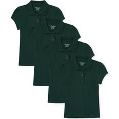 The Children's Place Girl's Uniform Ruffle Pique Polo 4-pack - Spruceshad