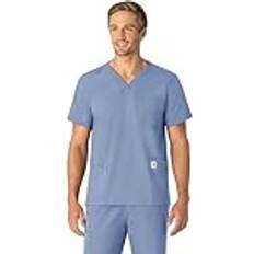 Work Tops Carhartt Scrubs C15013 unisex Force Modern Fit V-ringad topp – stor – ljusblå