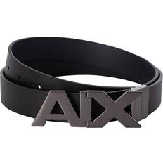 Armani Exchange Accessori Armani Exchange Cintura Reversibile In Pelle Con Fibbia Logo In Metallo Satinato