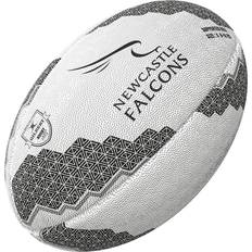 Rugby Gilbert Newcastle Falcons Supporter Rugby Ball - White/Black