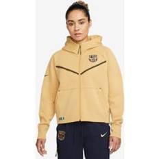 Nike FC Barcelona 23 Womens NSW Tech Fleece Hoodie Gold