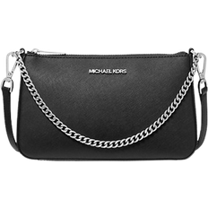 Michael Kors Jet Set Medium Saffiano Leather Crossbody Bag - Black