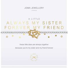 Joma Jewellery Little Always My Sister Forever My Friend Silver 17.5