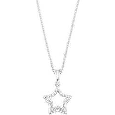 Damen Schmucksets Amor kette mit anhänger 925 sterling silber damen halsschmuck, mit zirkonia 6683