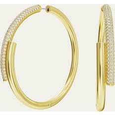 Swarovski Earrings Swarovski Dextera Crystal Pave Crossover Hoop Earrings