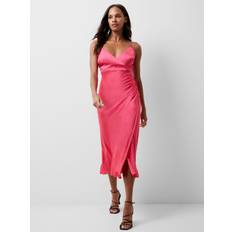 Pink - Slip Dresses French Connection Ennis Satin Slip Midi Dress