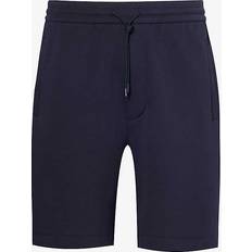 Armani Shorts Armani Bermuda Shorts Med Logobånd - Blå