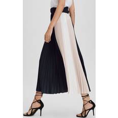 Fabric - Woman Skirts Reiss Ava Pleated Midi Skirt, Navy/Nude