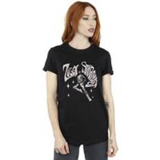 David Bowie Ziggy Pose Cotton Boyfriend T-Shirt Black