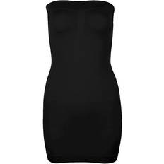 Feeshow Women Strapless Control Slip Full Body Shaper Shapewear Seamless Mini Dress Women's Sheath Slim Fit Mini Dresses Multicoloured One