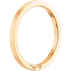 Efva Attling Plain & Signature Thin Ring - Gold