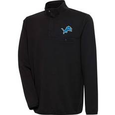 Detroit Lions Jackets & Sweaters Antigua Detroit Lions Chest Crest Streamer Crewneck Black