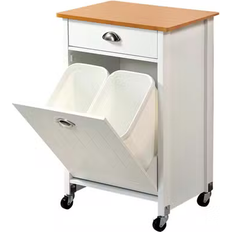 Kesper Kitchen Trolley White Rullbord 45x36cm