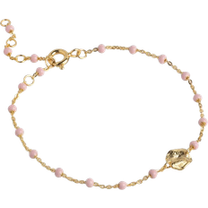 Rosa Armbånd ENAMEL Copenhagen Lola Bracelet - Gold/Pink