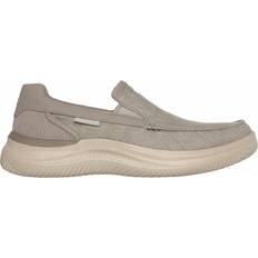 Skechers 43 Halbschuhe Skechers Herren Hasting Slip-On, Taupe Leinwand