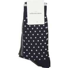 Pack Stripe/Polka Dot/Pique Sock Blue 7-11