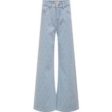 Kids Only Hope Eliza Wide Leg Denim Jeans - Blue/Light Blue Denim