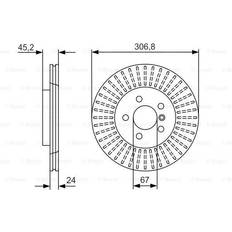 Friction Breaking Bosch Front Brake Disc