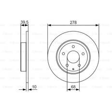 Mazda Brake System Bosch Brake Disc BD2161