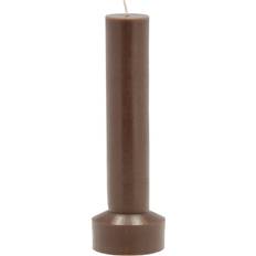 Villa Collection Blockljus Hvils D8 Brown Paraffin/stearin L:8cm B:8cm H:23cm