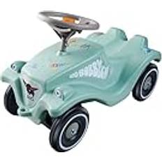 Bobby Car Classic Green Sea – halkbil från 1 år i färgglad havsdesign med grå säkerhetsratt och tuta för barn från 1–5 år upp till 50 kg salvia med klistermärken