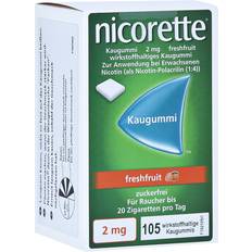 Nicorette Nikotinmedikament Rezeptfreie Arzneimittel kaugummi freshfruit 2 mg reimport pharma