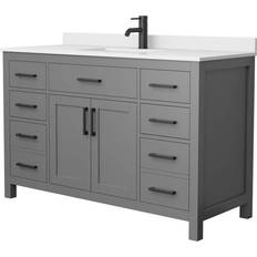 Gray Bathroom Furnitures Wyndham Collection WCG242454S-UNSMXX Beckett Standing