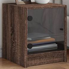 Furniture Homie Cabinet with Glass Door 35 x 37 x 42 cm Bedside Table