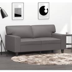 Konstläder Soffor Homie Grå 2-Sitssoffa 120 cm Konstläder Soffa