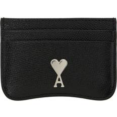 Ami Paris Card Holder - Black/Vibrated Silver