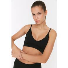 Trendyol Collection Schwarzer Gestrickter Sport-bh Mit Stütz-/formträgern für Damen