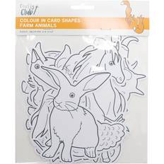 Crafty Club Pack of 12 In Card Shapes Farm Animals