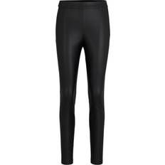 BOSS Skinny-fit high-waisted trousers with side zip