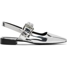 Rag & Bone Silver Astra Slingback Slippers Slvr IT 36.5