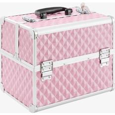 Arebos Beauty Case Vanity Make Up Nail Art Box Pink