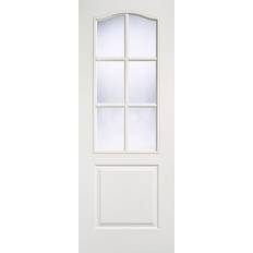 Doors LPD Textured Classical 1P 6L Glazed Interior Door (x198.1cm)