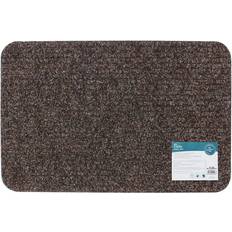 60.0 cm Entrance Mats JVL Delta Ribbed Lightweight Brown cm