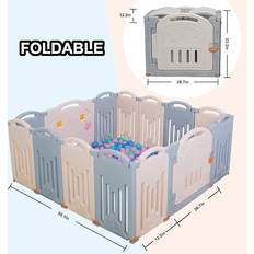 Playpen Uanlauo Uanlauo Foldable Baby Playpen Safety Play Yard