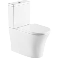 Aquarius K-Series Rimless Back to Wall Close Coupled Toilet, Cistern and Soft Close Seat AQKS541