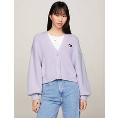 Tommy Hilfiger Femme Cardigans Tommy Hilfiger Cardigan Femme Jeans Taille Violet Essential DW0DW17253