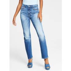 Guess Jeans Guess High Rise Straight Denim Pant Blue