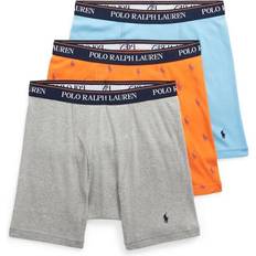 Men - Orange Men's Underwear Polo Ralph Lauren 3-Pack Classic Fit Boxer Brief With Wicking NCBBP3