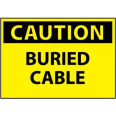 Office Supplies NMC Machine Labels Caution Buried Cable