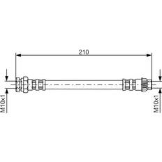 Wrijvingsremmen Bosch Remslang 190 Peugeot 308 I Hatchback